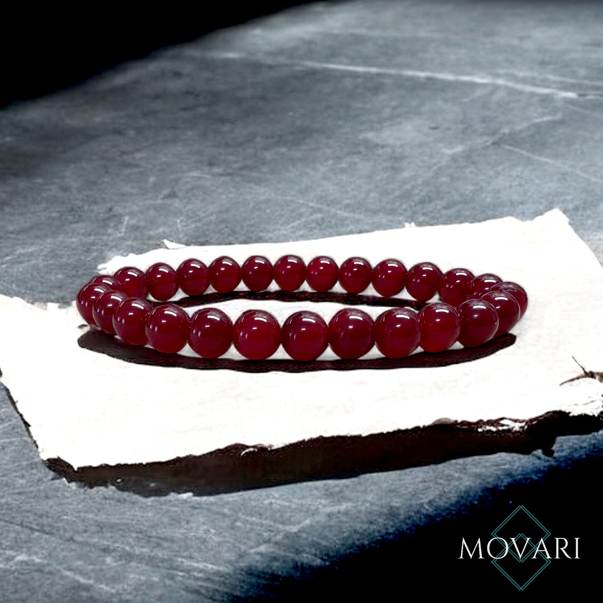 Rare Red AAA Jade Bead Bracelet Unisex Handmade Designer Bracelet