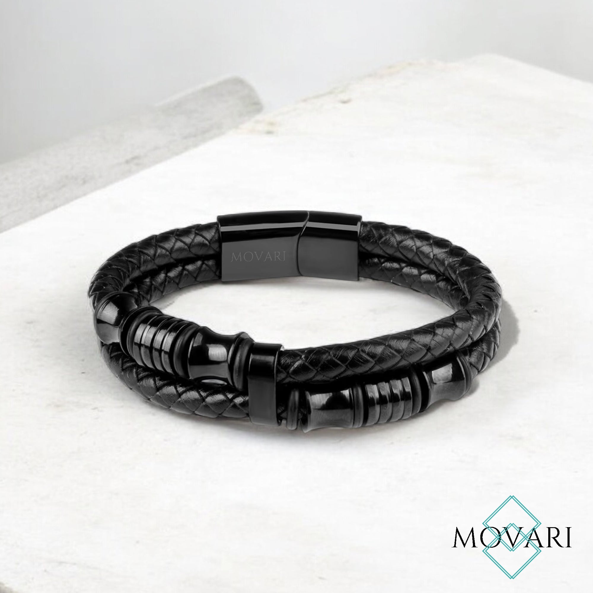Mens Geometric Bracelet High street jewelry for men, top gifts for men made in the usa Movari Jewelry