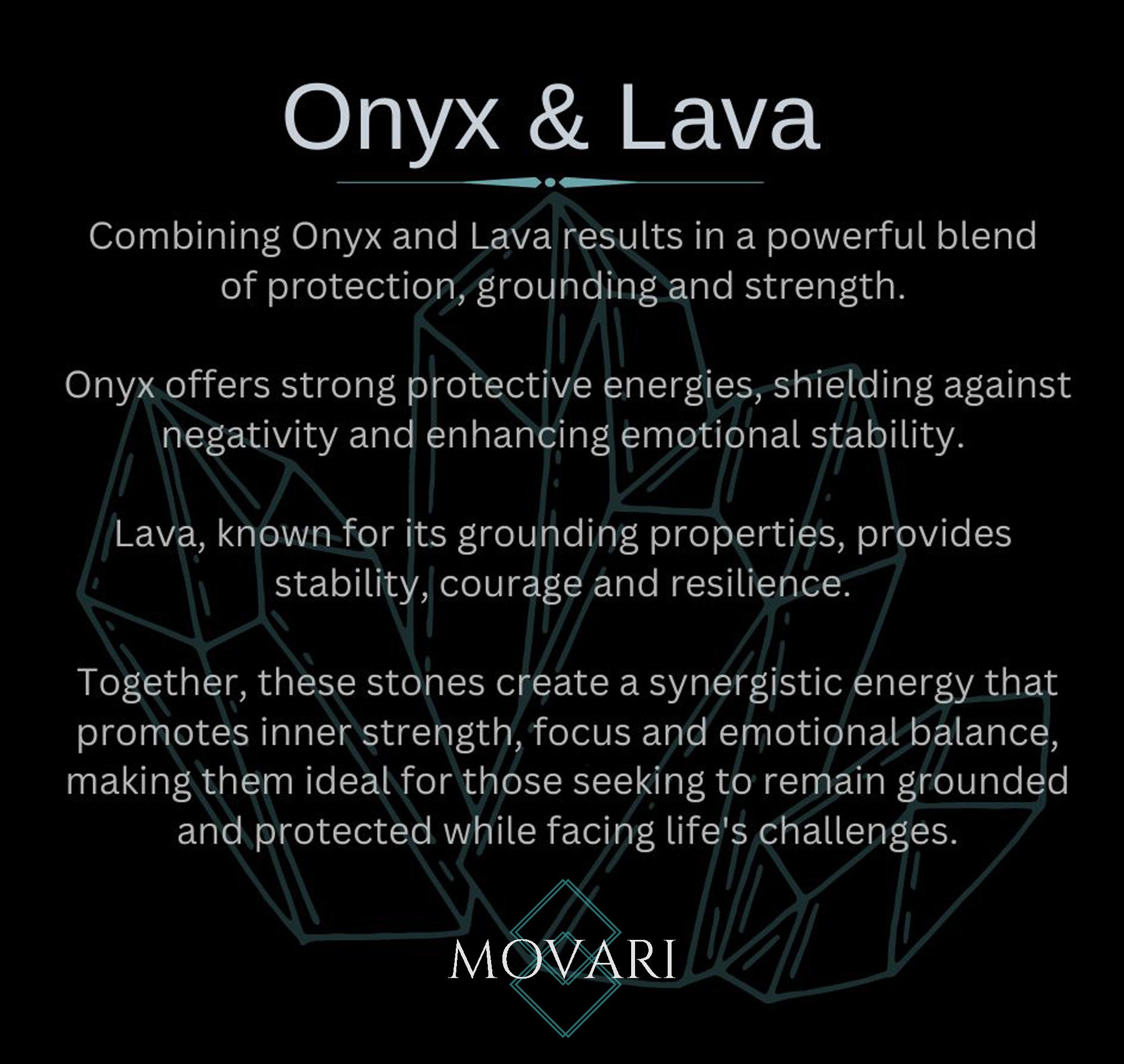 onyx and lava stone meaning