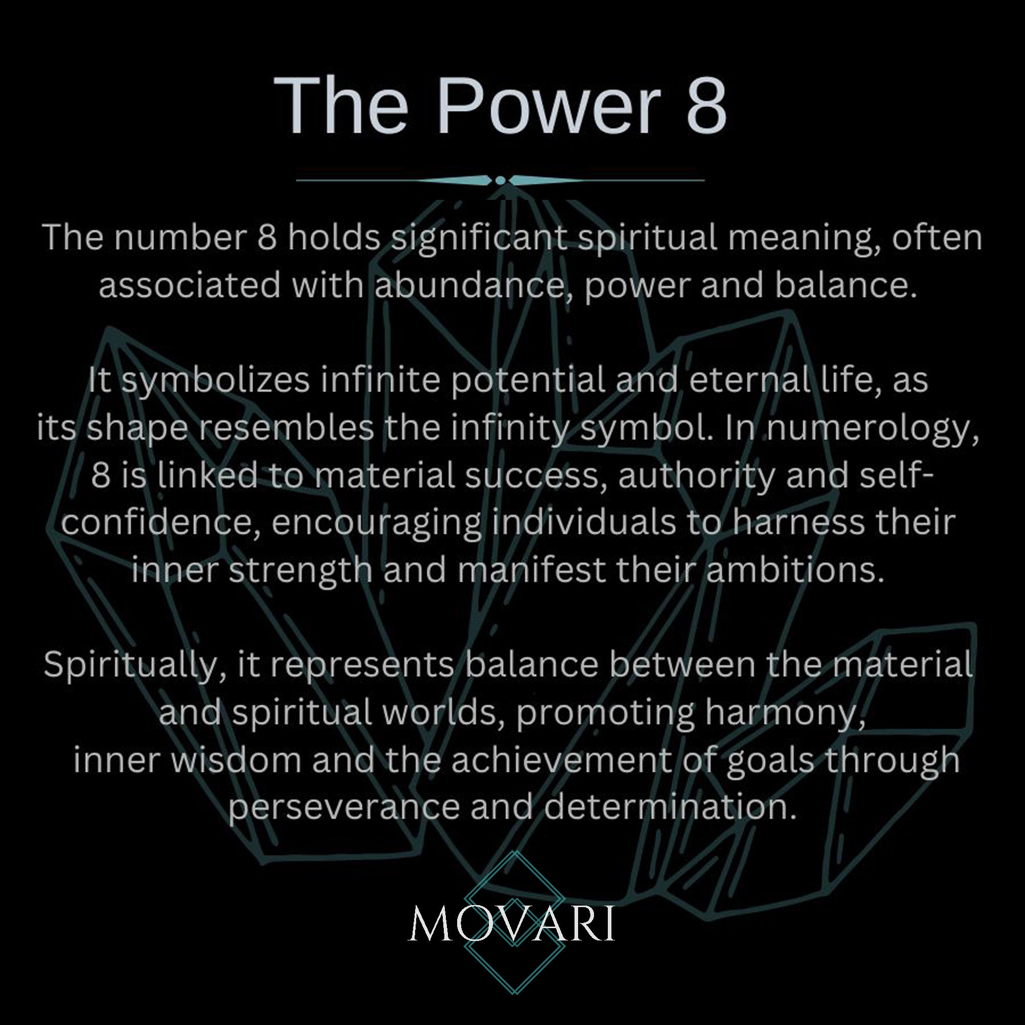 The Power 8 Matte Onyx Blue Hematite Bead Stretch Bracelet