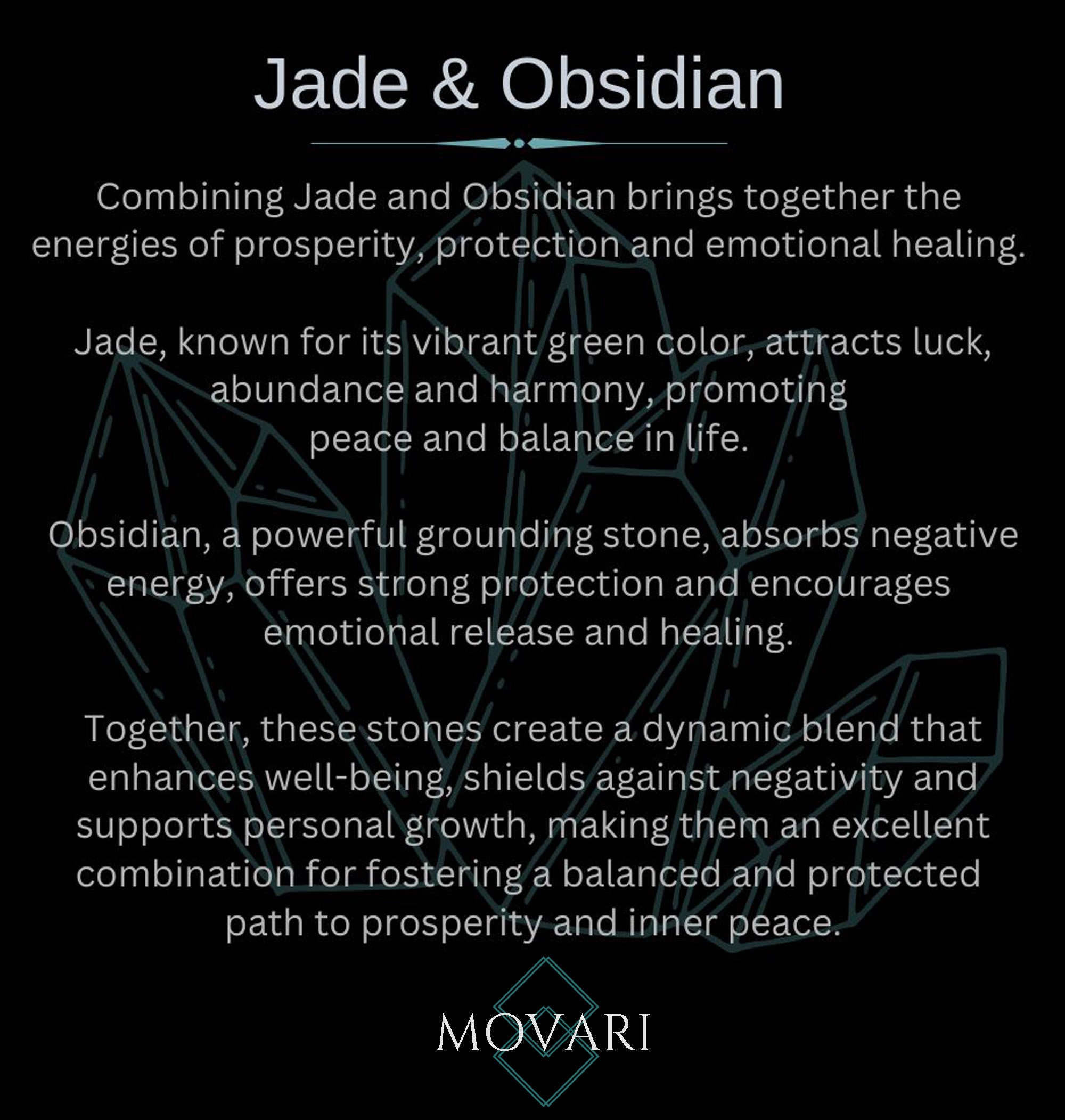 jade and obsidian stone meaning