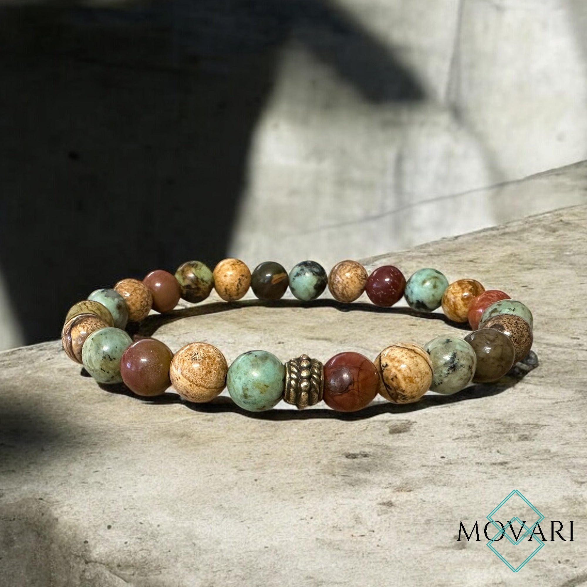 mens hippie bead bracelet free spirit bracelet for men