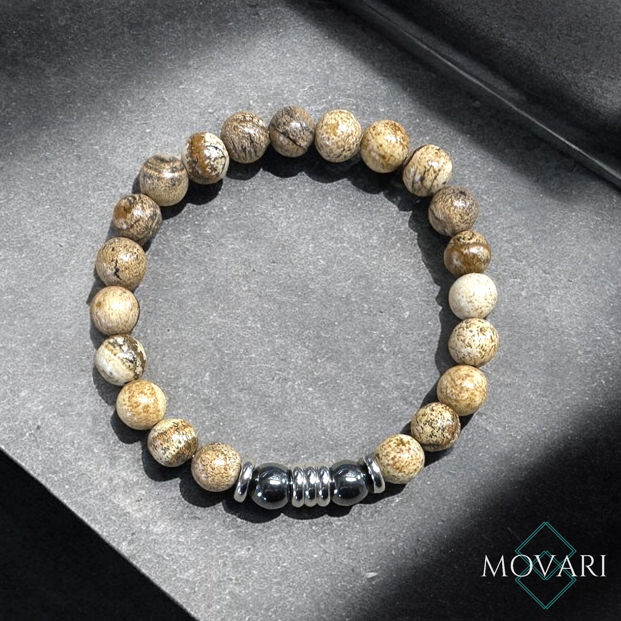 picture jasper bracelet gift for him