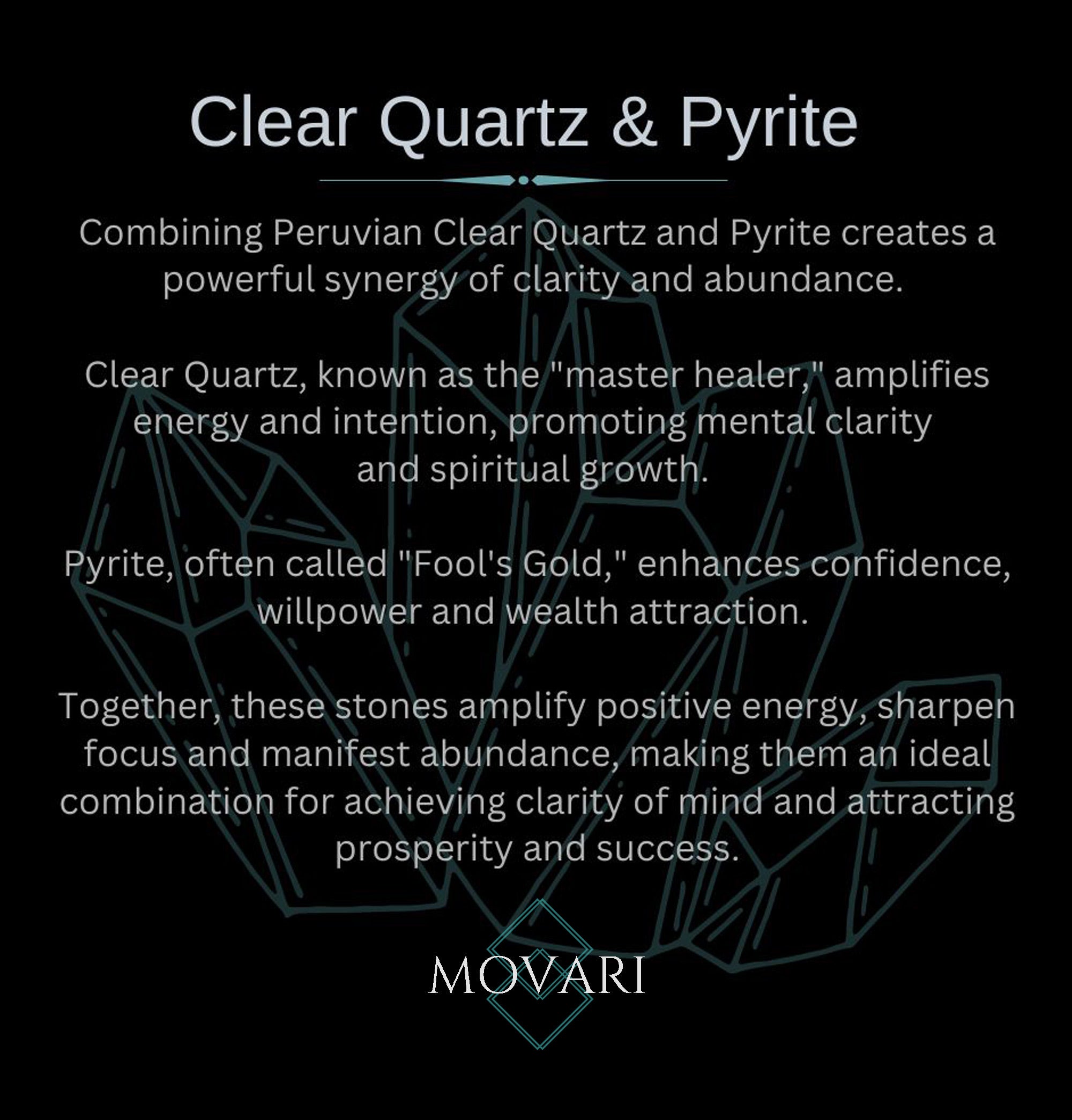 quartz and pyrite meaning card