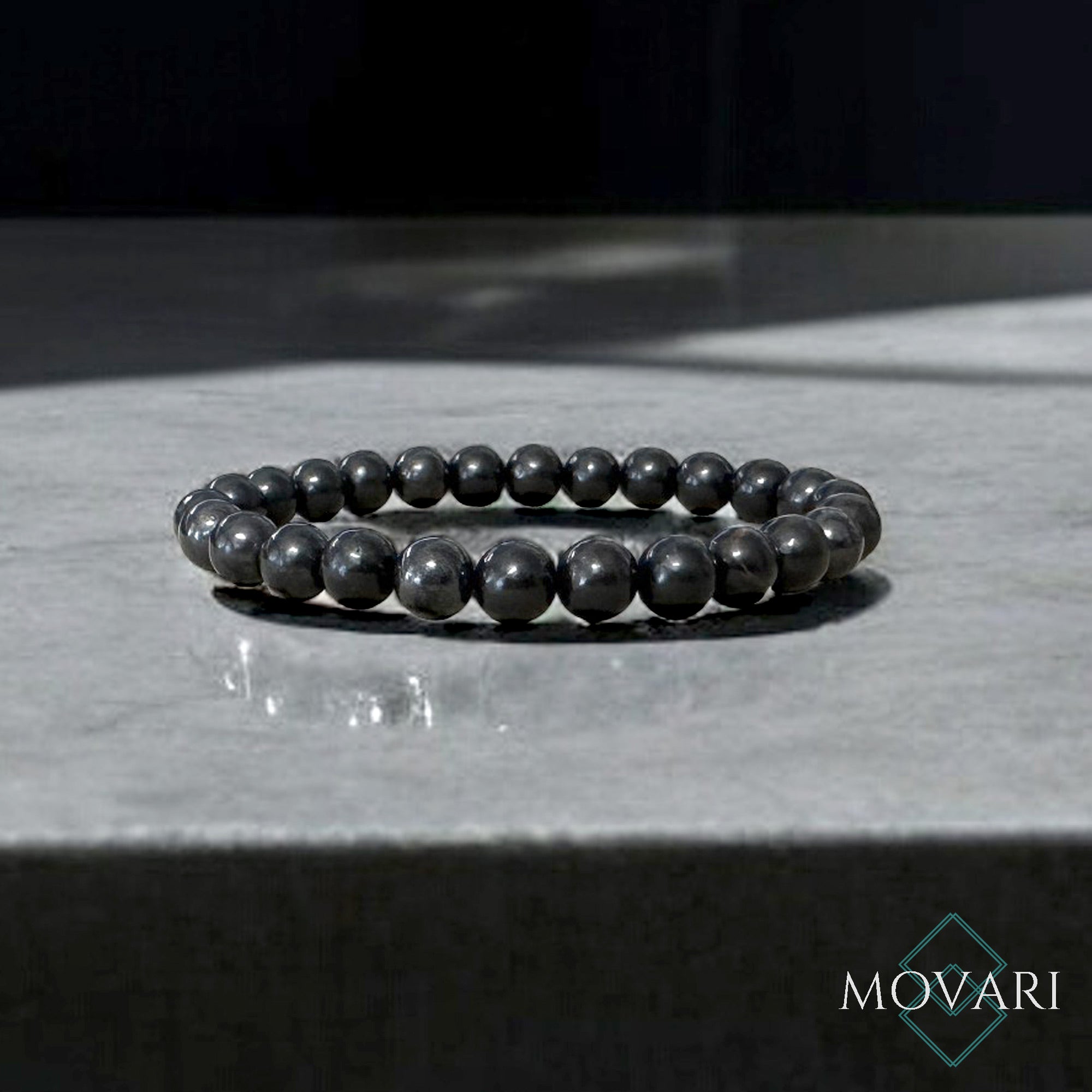 Shungite Bead Bracelet For Men EMF Protection Block Radiation & Negativity
