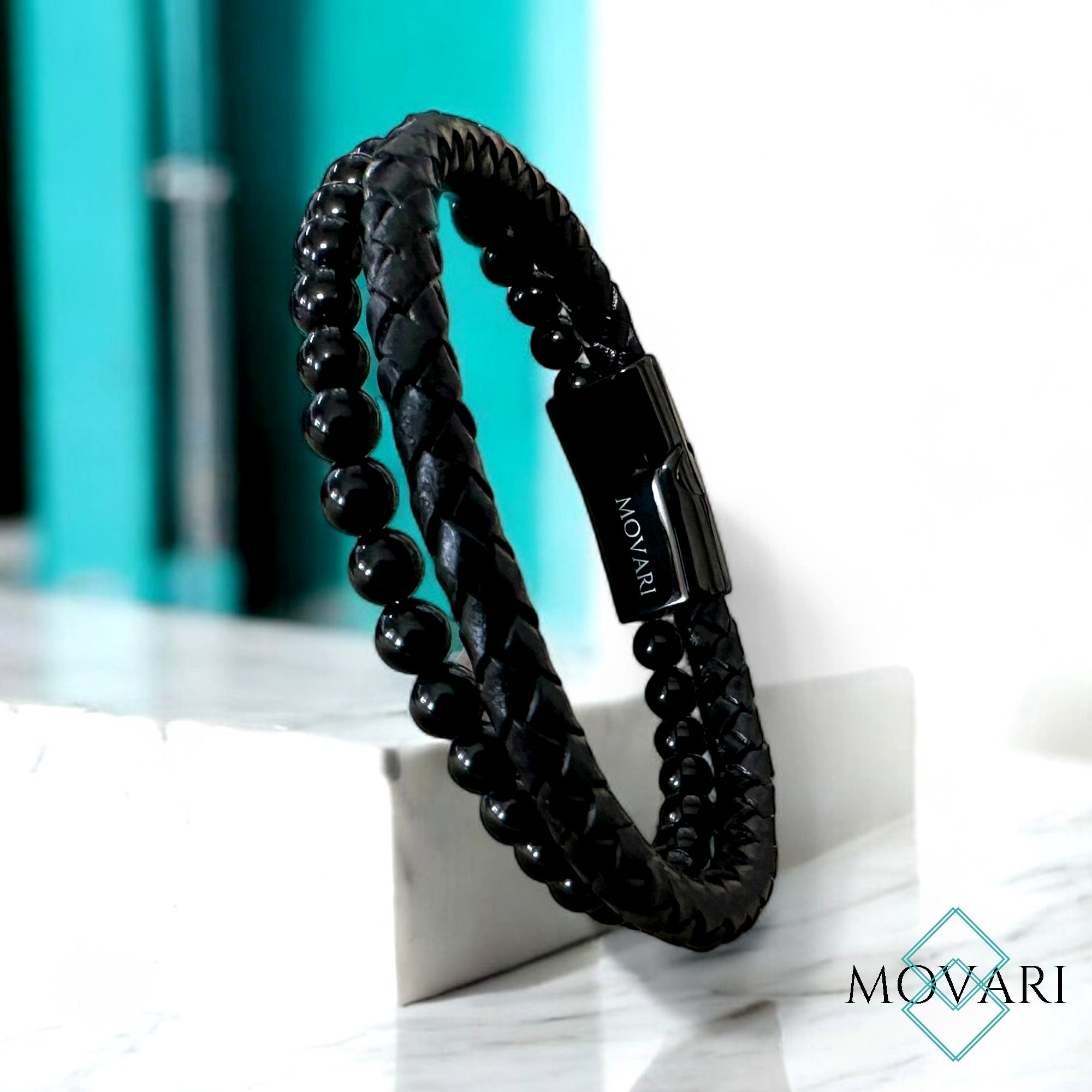 Sophisticated men quality leather bracelets handcrafted jewelry for men Movari Nevada, United States